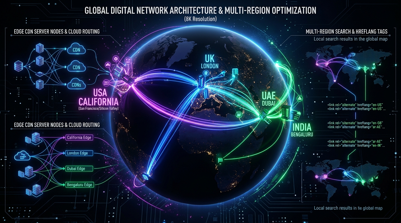 International Technical SEO: How to Scale Multi-Regional Sites across USA, UK, UAE & India